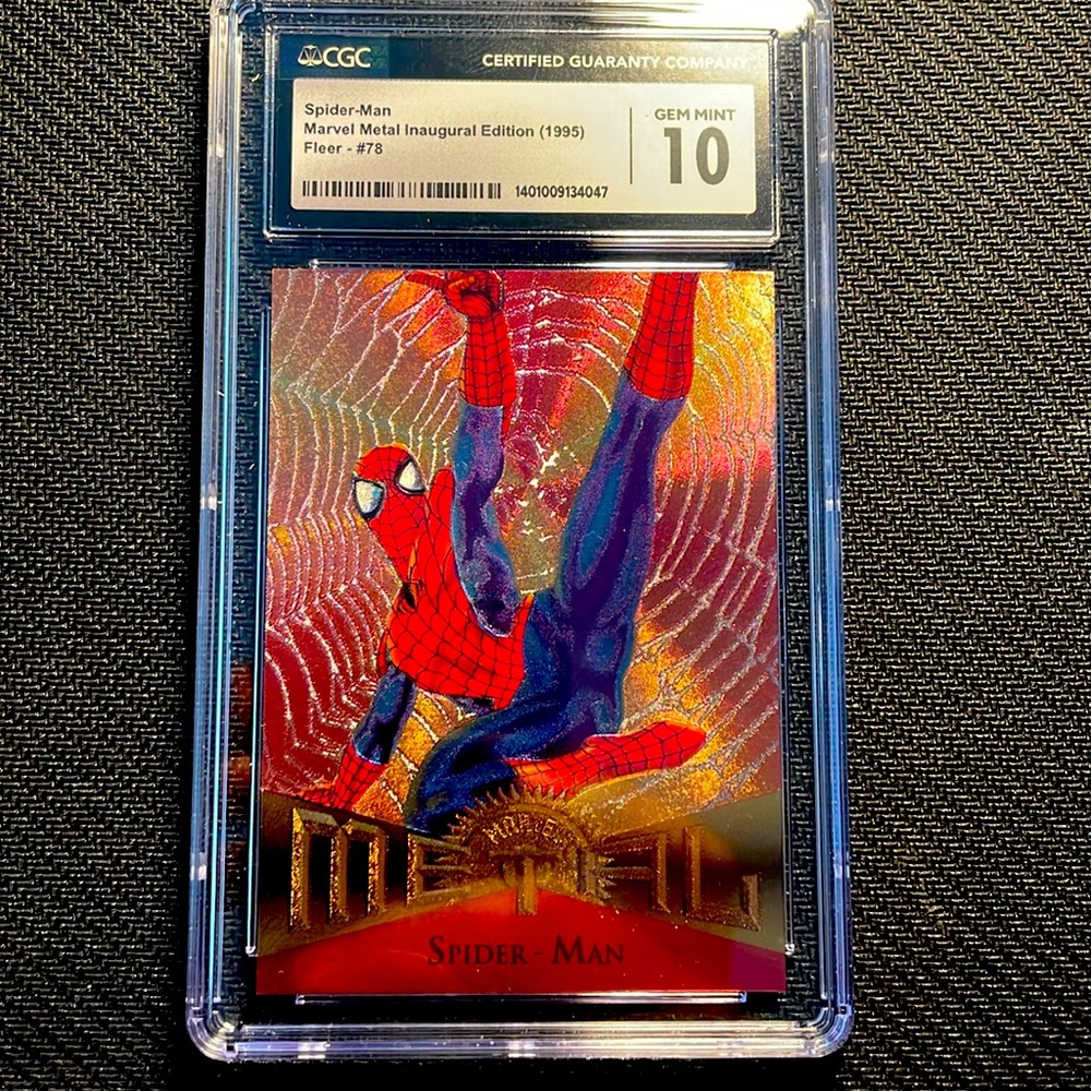 Spider-Man Marvel Metal Inaugural edition Vintage CGC Graded Gem Mint 10